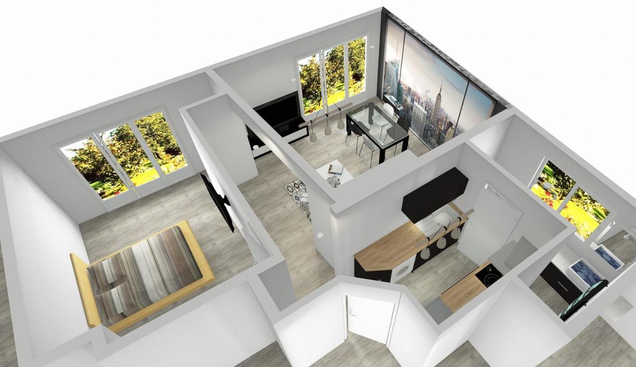 Charmant Appartement 1-4 Personnes, Proche Centre Avec Parking Нант Экстерьер фото